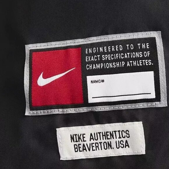 Nike Authentics Leather Varsity Jacket - Picture 12 of 13
